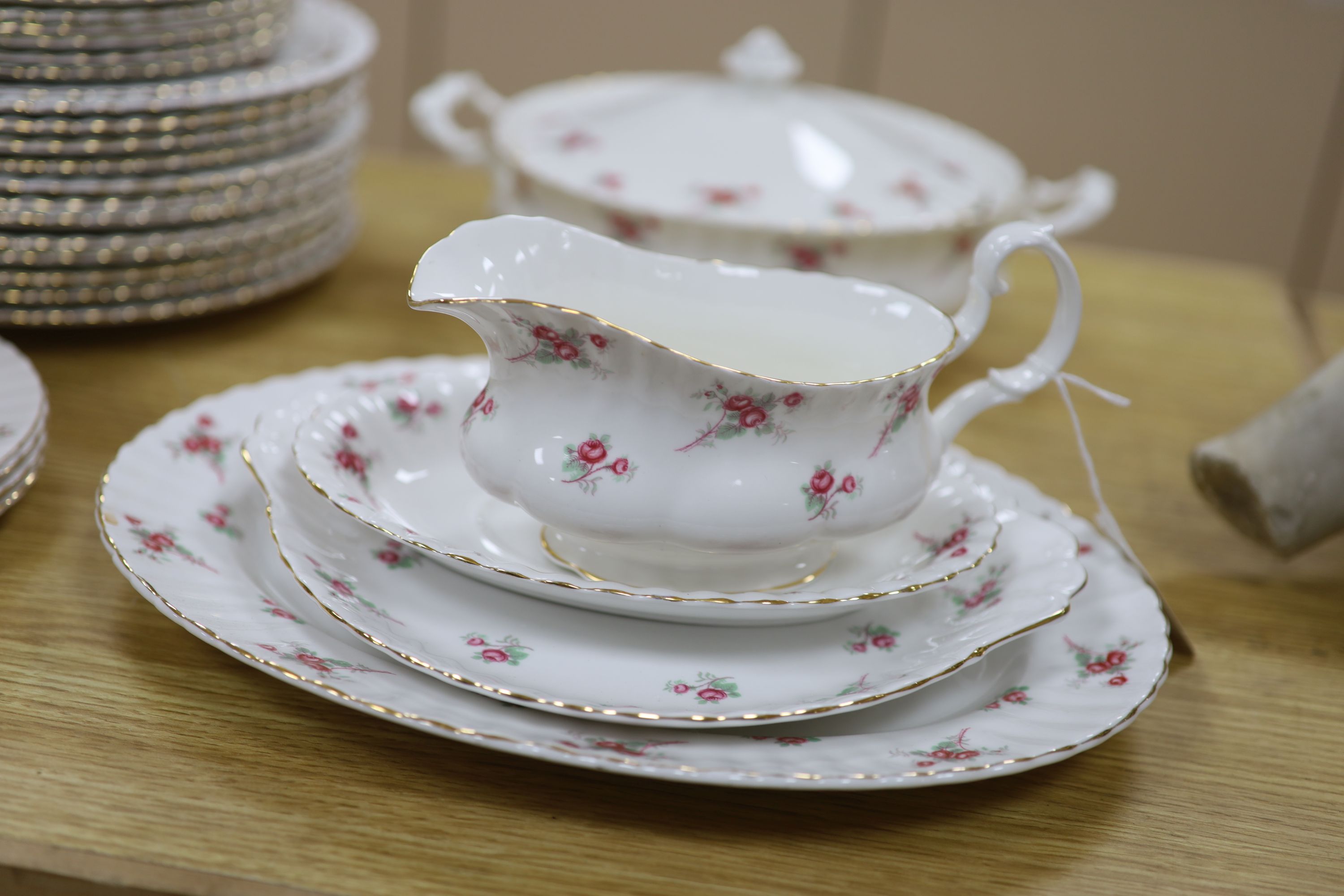 A Richmond bone china dinner and tea service, Rose Tyme pattern